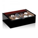 Кутия часовници Modalo Luxwinder Lucia 601062 Makassar-Black For 10 Watches